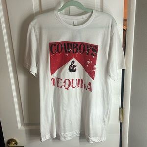 Cowboys & Tequila T shirt size L